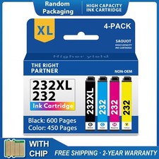4PK 232XL T232XL Ink Cartridge For Epson XP-4205 XP-4200 WF-2930 WF-2950 picture