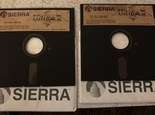 Vintage Ultima II Revenge of the Enchantress Apple II 1982 Sierra 2 Disk Set picture