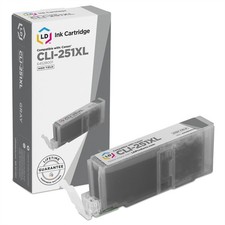 LD 6452B001 CLI251XLGY CLI251 Gray Ink Cartridge for Canon Printer picture