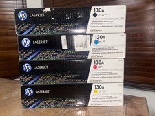 complete set of four original HP 130A LaserJet Toner Cartridges picture