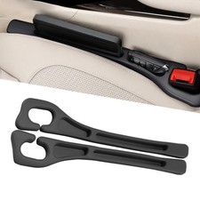 Car Seat Gap Filler Organizer 2 PCS Black Universal Seat Gap Plug Blocker Ant... picture