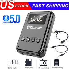 USB Bluetooth 5.0 Transmitter Receiver 4in1 Wireless Audio 3.5mm Aux Car Adapter picture