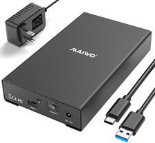 Hard Drive Enclosure for 2.5 3.5 Inch SATA HDD SSD Aluminum, USB3.1 picture