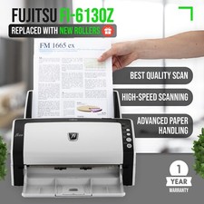 Fujitsu FI-6130Z Duplex Sheetfed Document Color Scanner PA03630-B055 w/Bundle picture