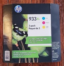 Exp 12/2018  Genuine HP 933XL Color Ink 3 Pack OEM Cyan Yellow Magenta picture