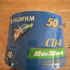 Fujifilm CD-R 50 Pack 80 min 700MB/MO 48X Blank CD Discs CDR  Made In Japan picture