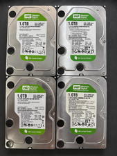 Lot of 4 WD Green 1TB 3.5” SATA HDD WD10EARX WD10EARS WD10EADS Tested Wiped picture