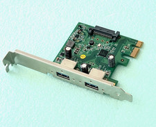USB 3.1 PCIe 2.0x1 Dual Port Interface Card U3-PCIEX1XG205-18 with extra power picture