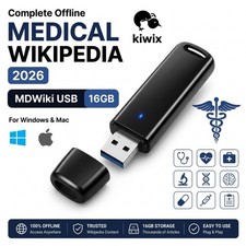 Offline Medical Wikipedia 2026 MDWiki USB 16GB Kiwix 🩺 For Windows, Mac & Linux picture