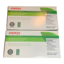 2 Pack SEB460R Staples Sustainable Earth Remanufactured Cartridge Brother TN460 picture