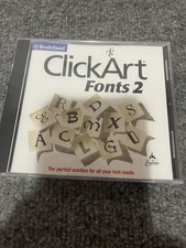 Vintage 1993 Broderbund ClickArt Fonts 2 Sealed picture