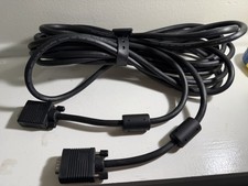 VGA Male-to-Male Monitor Cable 15-Pin PC Laptop Projector Black-24FT picture