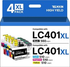  LC401 LC401XL Ink Cartridges Work for MFC-J1010DW MFC-J1170DW MFC picture