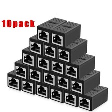 Inline Coupler 10 PACK RJ45 Cat6 Cat5e Cat5 Ethernet LAN Network Cable Adapter picture