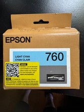 Epson 760 ink Light Cyan, new in box picture