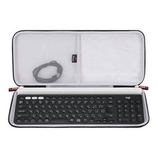 Waterproof Shockproof Hard Case for Logitech K780 Wireless Keyboard - Black Grey picture