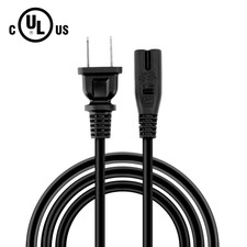 2 Prong AC Power Cord For HOMPOW C16 1500 ANSI Smart Projector Charging Cable picture