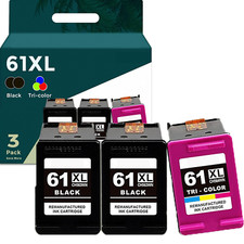 Reman Ink Replacements for HP 61XL Black / Color  Envy 4500 5530 4501 4502 1000 picture