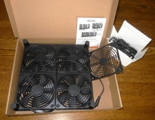 WDERAIR 4X120MM Small Flat Computer Cooling Fan/Variable Speed Control~Brand New picture