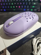Jelly Comb IWG-DDS01 Wireless Mouse LED Backlit Purple USB 2.4G Rechargeable picture