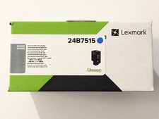 Lexmark 24B7515 Cyan Toner Cartidge for XC4342, XC4352- NEW SEALED BOX. picture