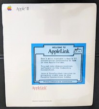 RARE 1988 AppleLink Personal Edition Pre AOL Collectible Program Disk Set SEALED picture