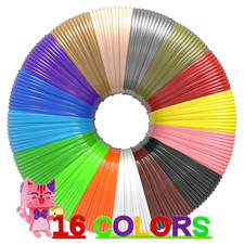 3D Pen Filament 16 Colors 160 Feet Compatible with MYNT3D SCRIB3D PIKA3D Pro picture