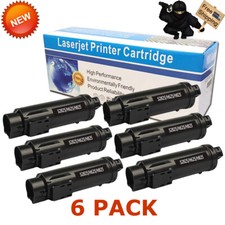 6 PK S2825 2825 BLACK Laser Toner For Dell H825 S2825cdn H625 H625cd H825cdw picture