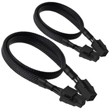 (2-Pack) ATX 4 Pin Extension Cable, Motherboard CPU 4pin Male to Female Adapt... picture