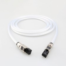 OCC Silver Plated HiFi Ethernet Cable High-speed Cat8 Network Cable for PC Route picture