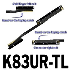 ADT‑Link Dual Reverse Side‑Bend PCIe 5.0 X8 To X16 Extension Cable 30CM picture