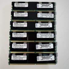 Elpida 512MB 1Rx8 PC2 5300F  lot of 6 memory picture