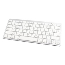 Wireless Keyboard Mini 78 Keys Ultra Thin Portable White Computer Keyboards picture