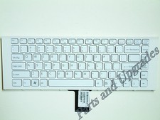 OEM Sony Vaio VPCEA VPC-EA PCG61317L PCG-61317L White US Keyboard With Frame NEW picture