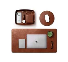 Desk Mat for Premium Goat Leather Large Laptop mat | Extended Mouse pad picture