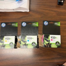 HP 920XL Color Ink Cartridges Genuine HP - Combo Pack - Cyan Magenta Yellow picture