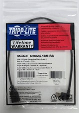 Tripp-Lite UR024-18N-RA Reversible Right-Angle USB Extension Cable picture