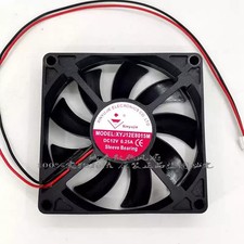 1PCS Xinyujie XYJ12E8015M 12VDC 0.25A 80×15mm 2-Wire Cooling Fan picture