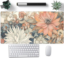 Japanese Floral Desk Mat 31.5 x 15.7 Large XXL Gaming Mouse Pad picture