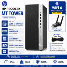 HP Gaming PC Desktop i7 4.0GHz 16GB DDR4 RAM 512GB SSD 4GB GPU 4Display Win11 picture