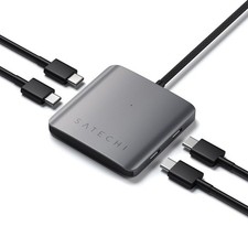 4-in-1 USB-C Hub, Aluminum Enclosure, Space Gray picture