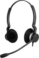 Jabra BIZ 2300 QD DUO Wired Professional Call Center Headset P/N 2309-820-105 picture