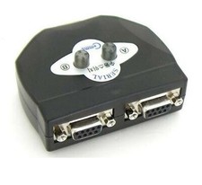 2 Port  Serial 9pin Switch Manual Selector Box Compact 2:1 2way RS232 Female  picture