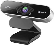 IFROO FHD 1080P Webcam with Microphone,No fisheye Wide-Angle for Desktop Laptop  picture