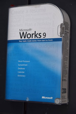 Microsoft Works 9 (2007) PC Productivity Software - Case CD Manual New picture