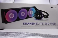 NZXT Kraken Elite 360 RGB AIO CPU Liquid Cooler Black 360mm Radiator picture