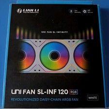 Lian Li UNI FAN SL-INF 120 ARGB White 120mm Case Fan 4-Pin 2100RPM picture
