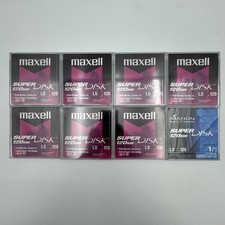 LOT of 7 MAXELL LS-120 SUPER DISK 120MB - PC DOS FORMATTED + 1 IMATION DISKS picture
