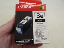 BCI-3eBK 3e Genuine Canon Black Inkjet Ink Cartridge BJC-3000 Pixma Ink NEW picture
