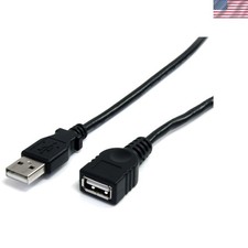 StarTech 3ft USB 2.0 Extension Cable, USB-A M/F, Black picture